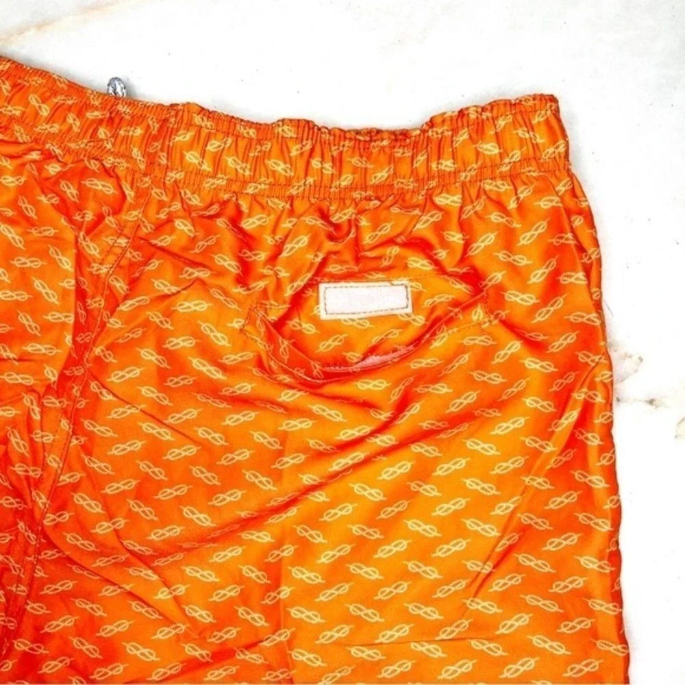 Islandhaze Orange Volley Swim Shorts XXL 17in Beach Surf‎ Vacation Mens NWT